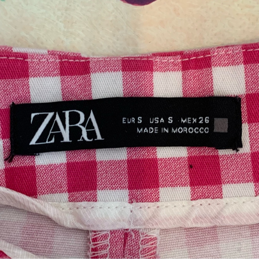 Zara Gingham Sailor Shorts - Picture 6 of 7